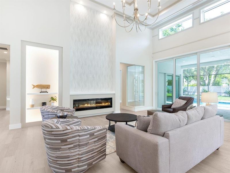 Furnished interior view inside a new home in , Sarasota (Image 43).