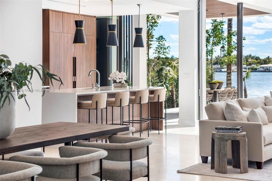Furnished interior view inside a new home in , Miami Beach (Image 39).