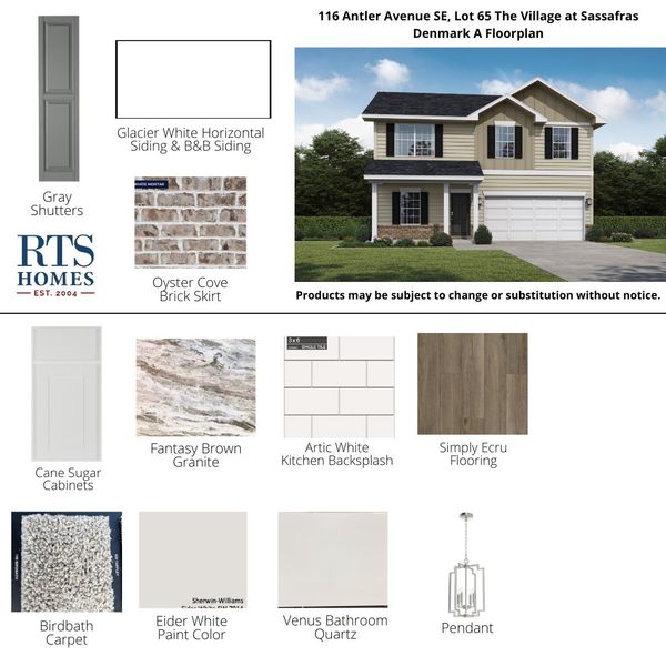 2D floor plan layout of this home in The Village at Sassafras, Allenhurst, GA (Image 4).