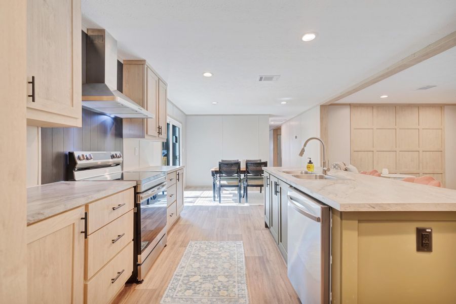 Furnished interior view inside a new home in , Cross (Image 14).