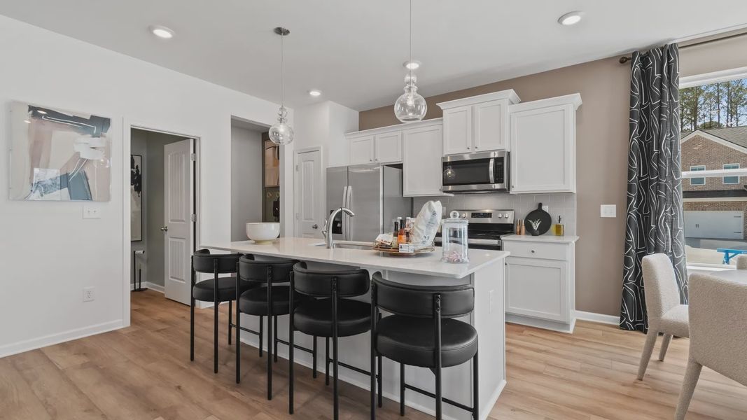 Furnished interior view inside a new home in Bowers Farm Townhomes, McDonough (Image 10).
