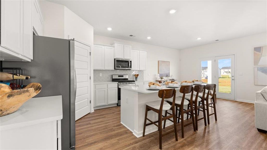 Furnished interior view inside a new home in Preserve at Dove Creek, Statham (Image 11).