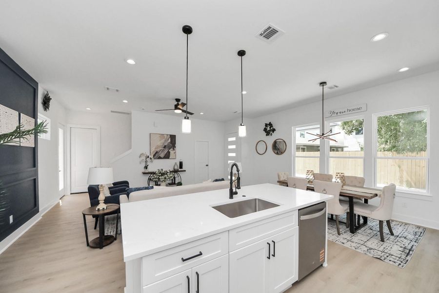 Furnished interior view inside a new home in , Houston (Image 3).
