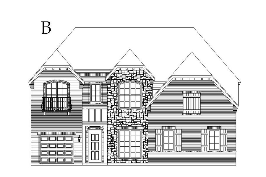 Representative rendering of the exterior for the Portsmouth by Windsor Homes (Image 6).