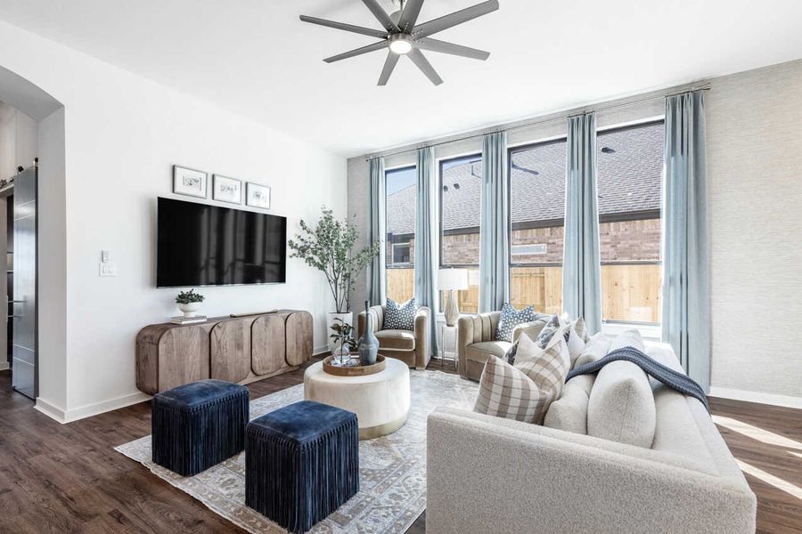 Representative Family Room - some options shown