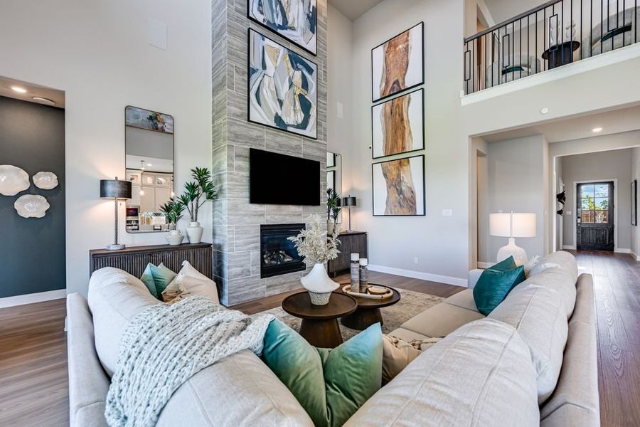 Furnished interior view inside a new home in South Oak, Lakewood Village (Image 7).