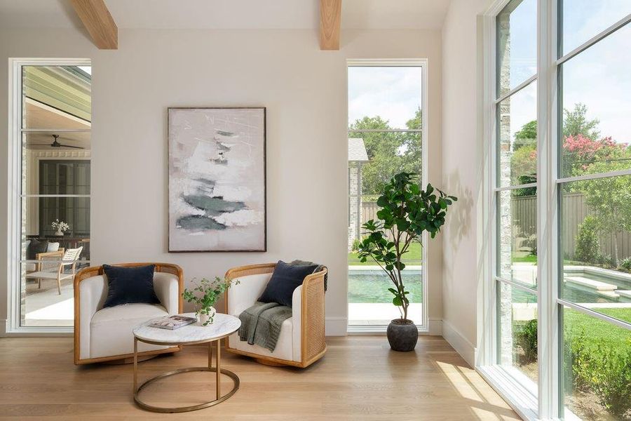 Furnished interior view inside a new home in , Dallas (Image 12).