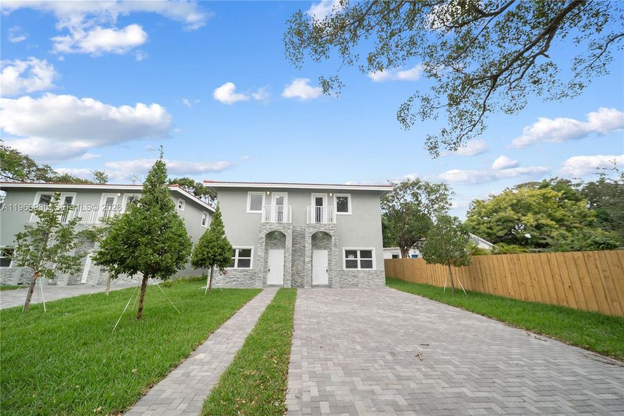 Exterior details and patio area of a home in , Miami (Image 26). Exterior details and patio area of a home in , Miami (Image 26).