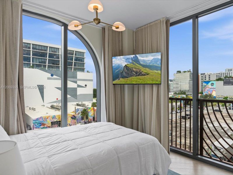 Furnished interior view inside a new home in , Miami (Image 11).