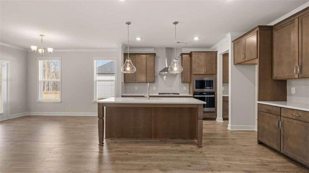 Furnished interior view inside a new home in Heritage Pointe, Senoia (Image 6).