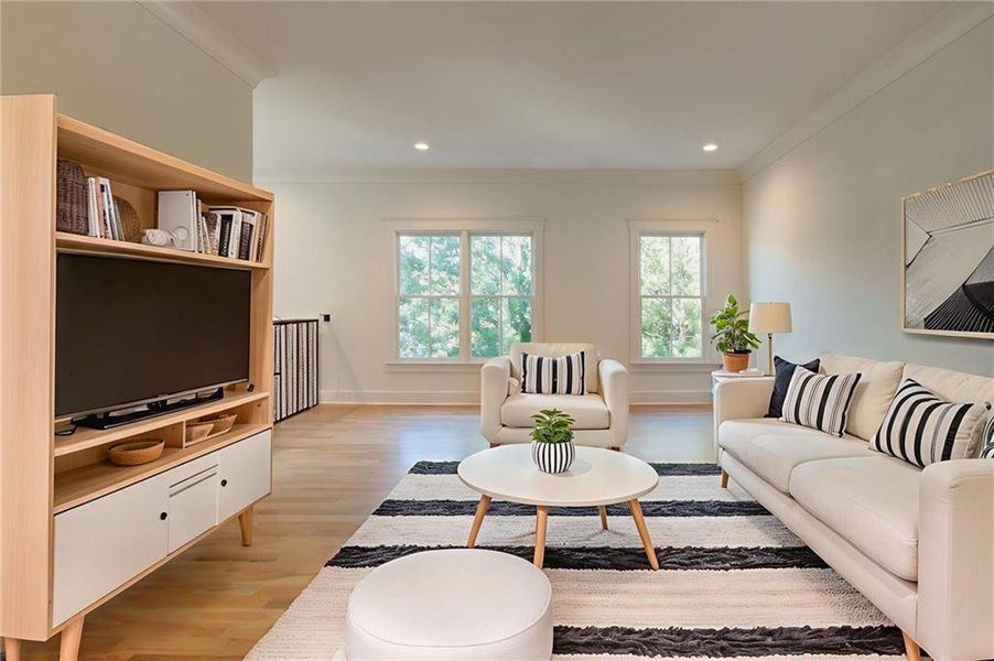 Furnished interior view inside a new home in , Atlanta (Image 5).