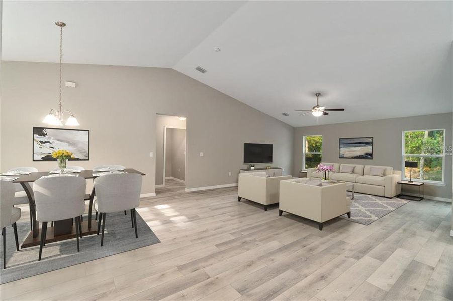 Furnished interior view inside a new home in , Dunnellon (Image 8). Furnished interior view inside a new home in , Dunnellon (Image 8).