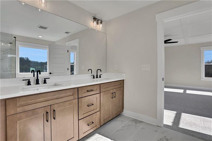 Furnished interior view inside a new home in Twin Lakes, Hoschton (Image 19).