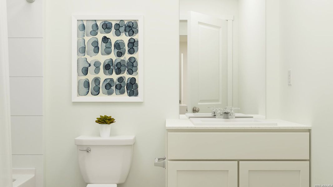 Furnished interior view inside a new home in Summerlin, San Antonio (Image 16).