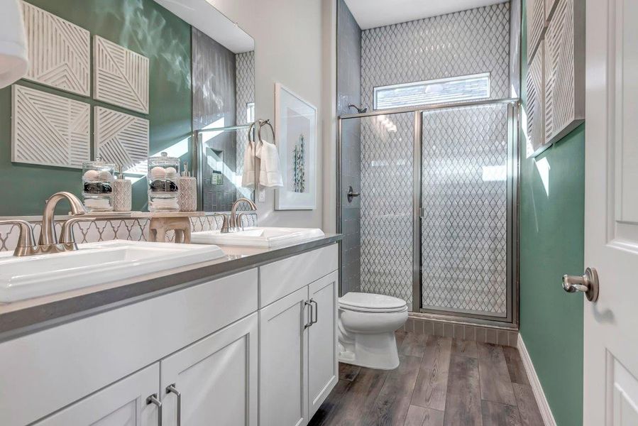 Furnished interior view inside a new home in Black Rock at Verrado, Litchfield Park (Image 26). Furnished interior view inside a new home in Black Rock at Verrado, Litchfield Park (Image 26).