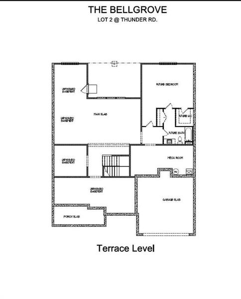 2D floor plan layout of this home in , Buford, GA (Image 6).
