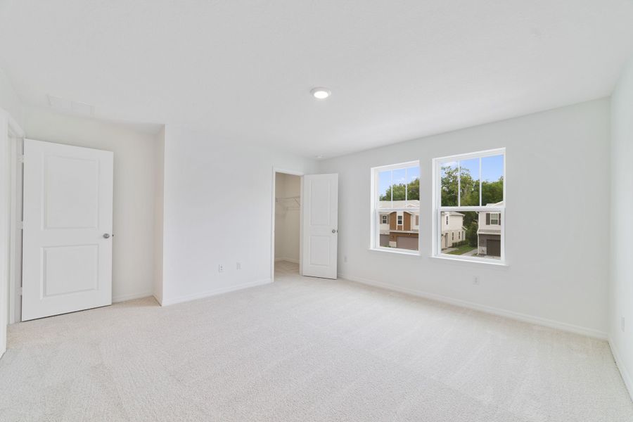 Spacious, unfurnished interior of a new home in Towns at Greenleaf, Oviedo (Image 22). Spacious, unfurnished interior of a new home in Towns at Greenleaf, Oviedo (Image 22).