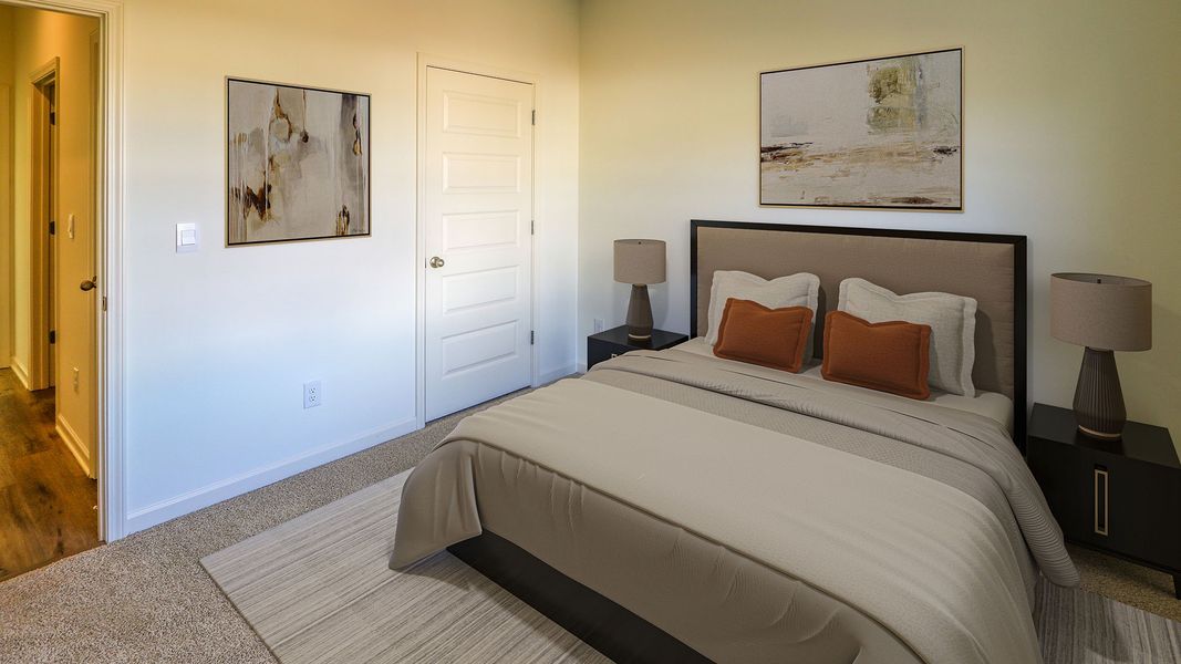 Furnished interior view inside a new home in Magnolia at the Bluffs Phase 3, Freeport (Image 19). Furnished interior view inside a new home in Magnolia at the Bluffs Phase 3, Freeport (Image 19).