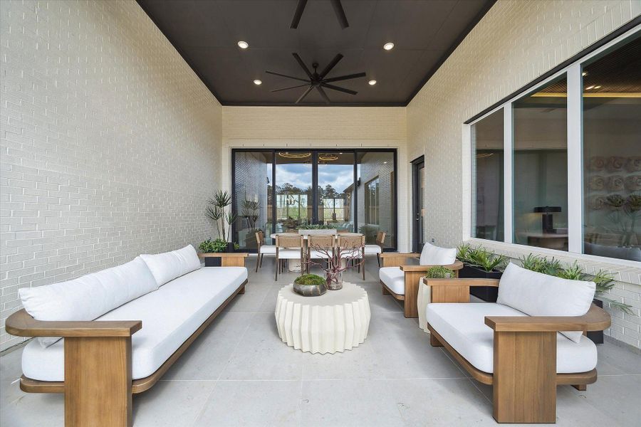 Exterior details and patio area of a home in Audubon, Magnolia (Image 3).