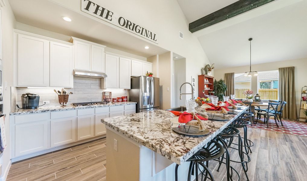 Kitchen with ample cabinet space