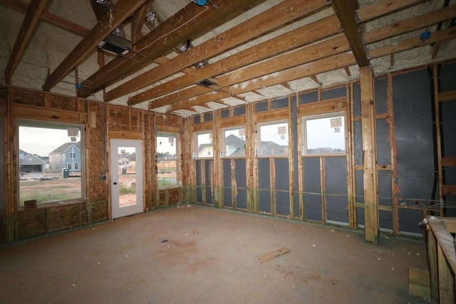 In-progress construction of a new home in Escondido 50' Homesites, Magnolia, TX (Image 32).