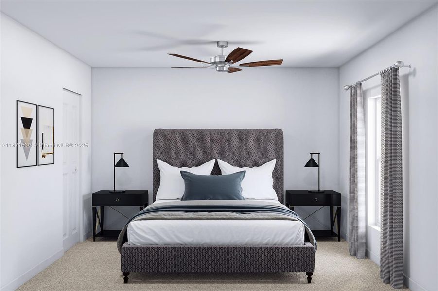 Furnished interior in a model home at Acacia Groves in Homestead (Image 4).