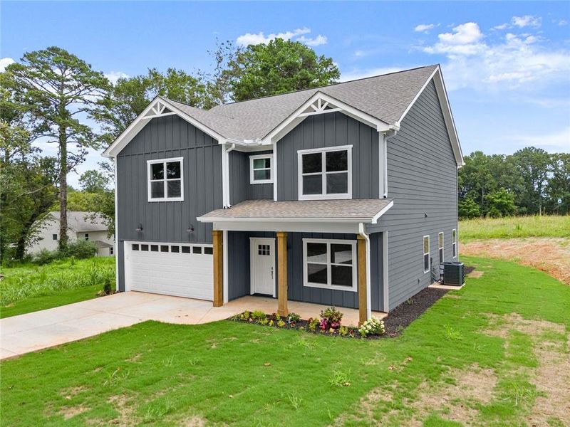 Front exterior of a new home in , Clarkesville, GA, highlighting curb appeal (Image 25).