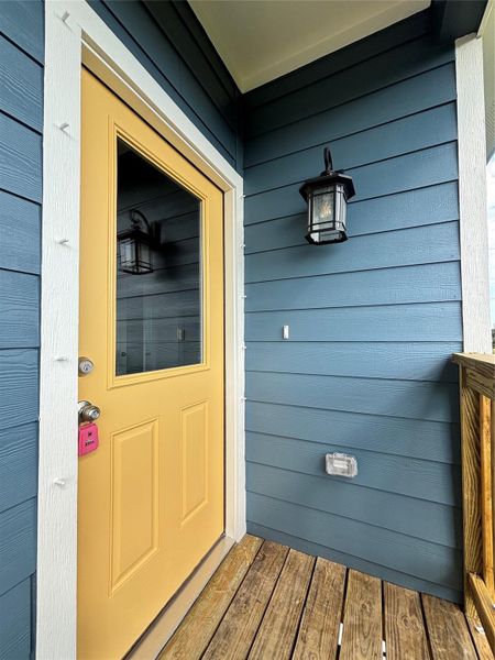 Exterior details and patio area of a home in , Palacios (Image 13). Exterior details and patio area of a home in , Palacios (Image 13).