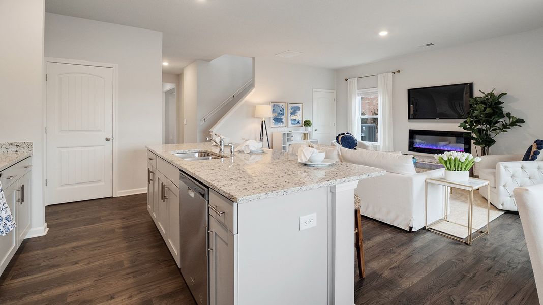 Representative furnished interior of a home built from the Salem by D.R. Horton in Shiloh Springs, Jackson (Image 12).