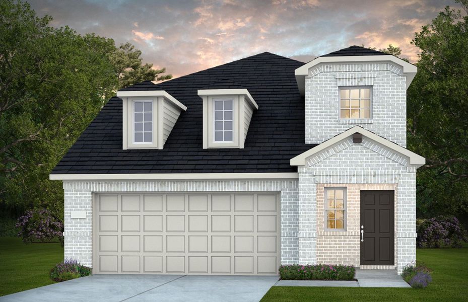 Representative exterior photo of a completed home built from the Gustine by Centex in Pinara Pines, Conroe, TX (Image 15). Representative exterior photo of a completed home built from the Gustine by Centex in Pinara Pines, Conroe, TX (Image 15).