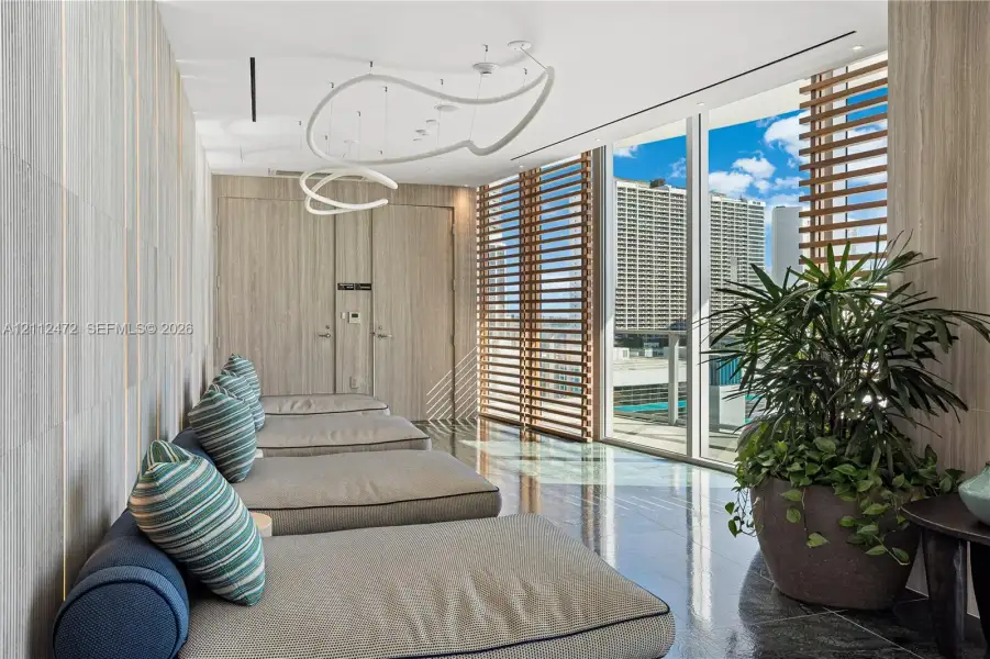 Furnished interior view inside a new home in , Miami (Image 34).