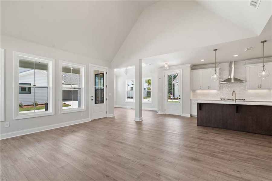 Spacious, unfurnished interior of a new home in Promenade at Sawnee Village, Cumming (Image 61).