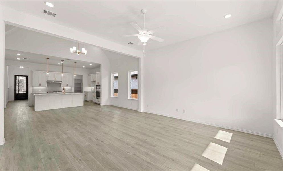 Open Kitchen-Living-Dining Room Representative Photo
