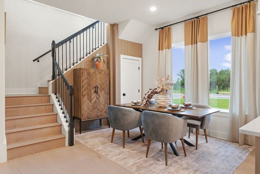 Furnished interior view inside a new home in Parmer Ranch Cottages, Georgetown (Image 5). Furnished interior view inside a new home in Parmer Ranch Cottages, Georgetown (Image 5).