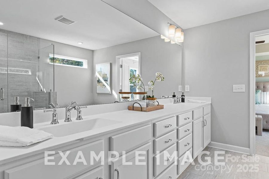 Furnished interior view inside a new home in Enclave at Belmont, Belmont (Image 14).