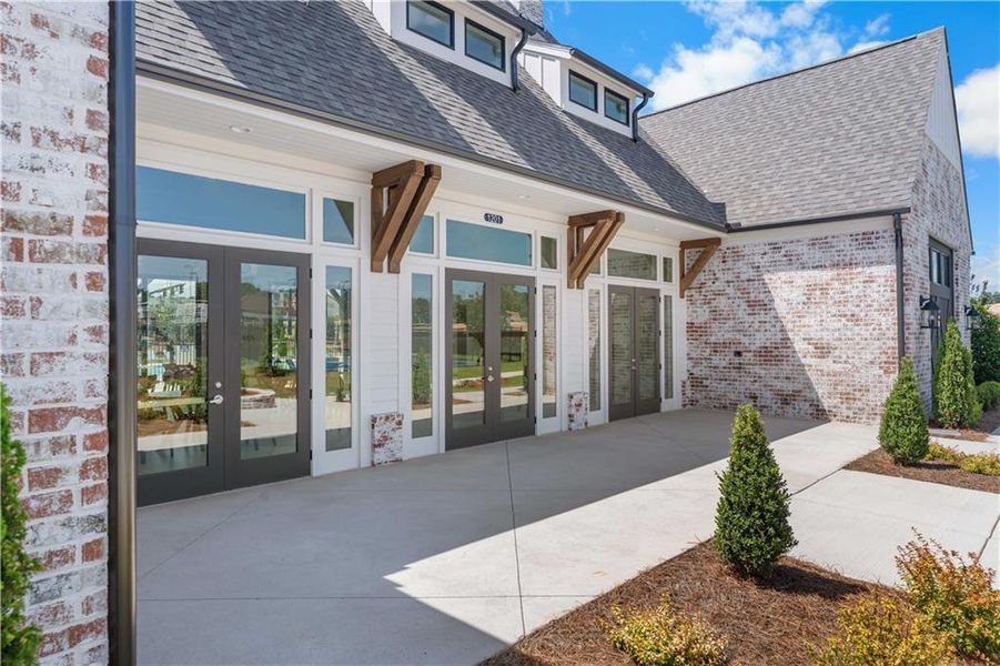 Exterior details and patio area of a home in Waterhaven, Cumming (Image 30).