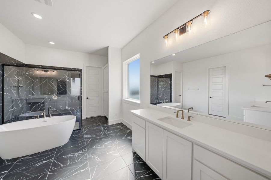 Furnished interior view inside a new home in Park Place - 80' Lots, Prosper (Image 13).