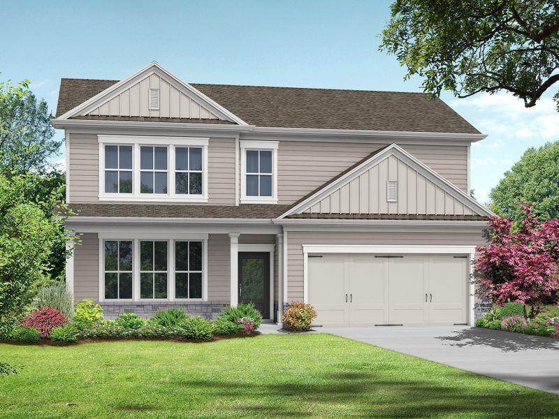 Representative exterior photo of a completed home built from the The Melrose II by My Home Communities in Langston Place, Perry, GA (Image 2). Representative exterior photo of a completed home built from the The Melrose II by My Home Communities in Langston Place, Perry, GA (Image 2).