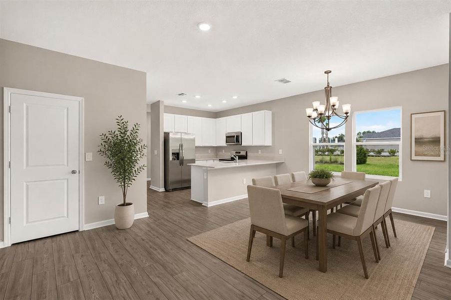 Furnished interior view inside a new home in , Alachua (Image 6).