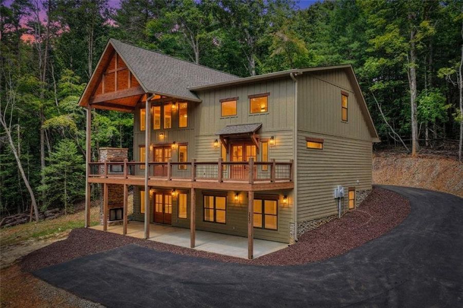 Exterior details and patio area of a home in , Ellijay (Image 1). Exterior details and patio area of a home in , Ellijay (Image 1).