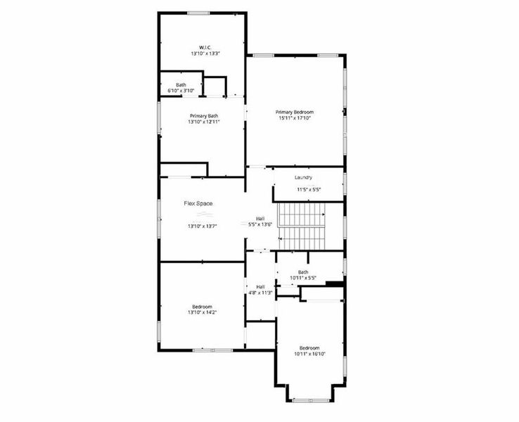 2D floor plan layout of this home in , Atlanta, GA (Image 3).