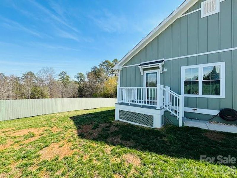 Exterior details and patio area of a home in , Ellenboro (Image 29).