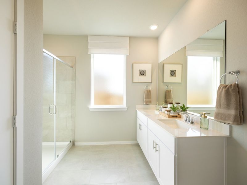 Furnished interior view inside a new home in Sanford Farms - Premier Series, Waller (Image 10).