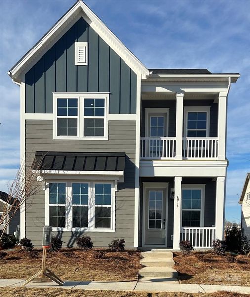 Charming Brentwood plan Elevation 2 with balcony off owners suite sitting room Charming Brentwood plan Elevation 2 with balcony off owners suite sitting room