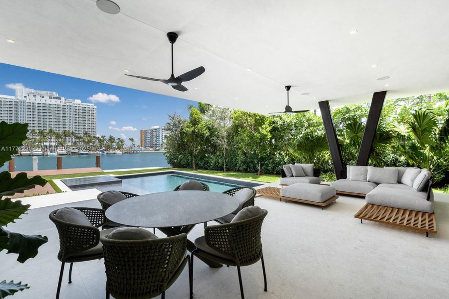 Furnished interior view inside a new home in , Miami Beach (Image 22). Furnished interior view inside a new home in , Miami Beach (Image 22).