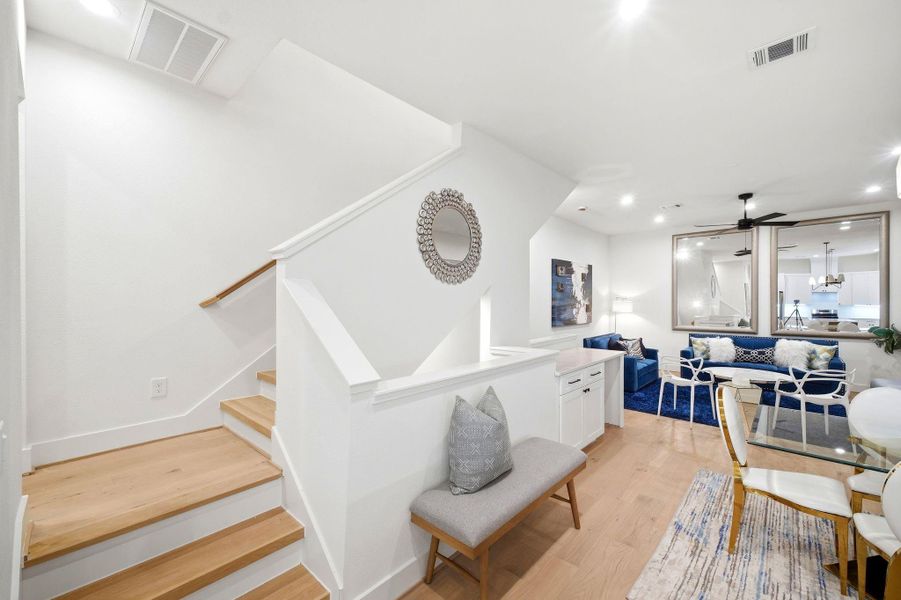 Furnished interior view inside a new home in , Houston (Image 33).