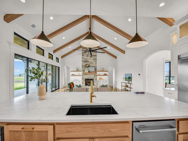 Furnished interior view inside a new home in , Aledo (Image 24).