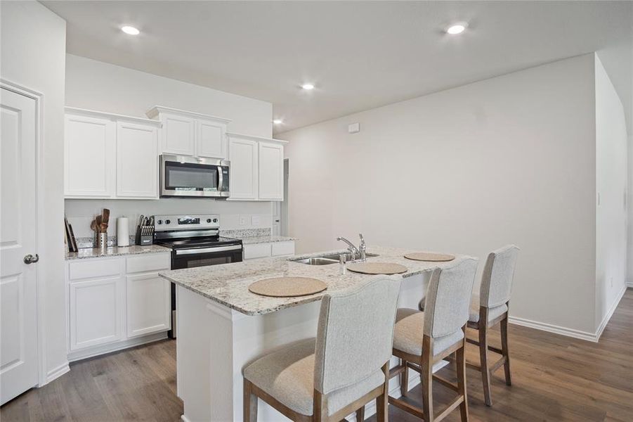 Furnished interior view inside a new home in , Fate (Image 17).