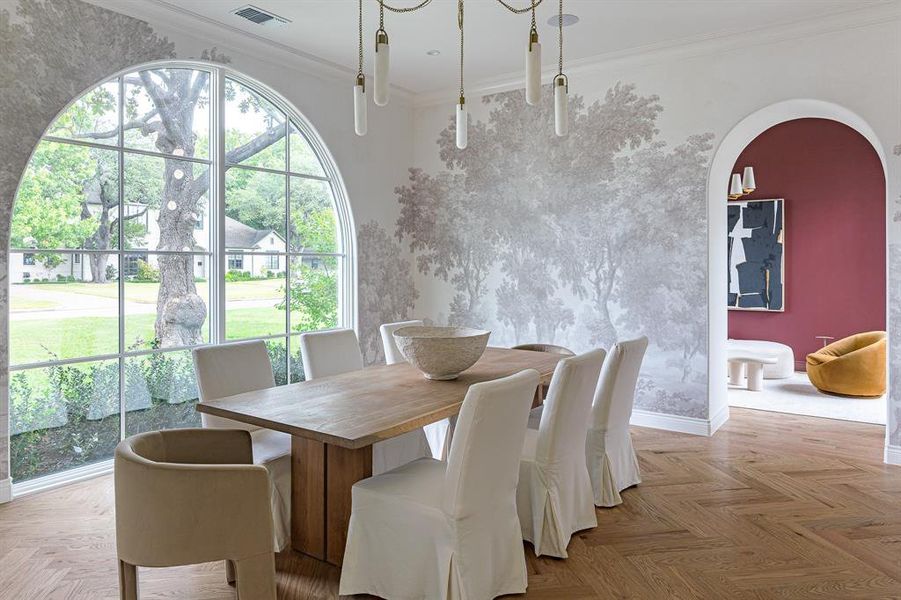 Furnished interior view inside a new home in , Dallas (Image 17).