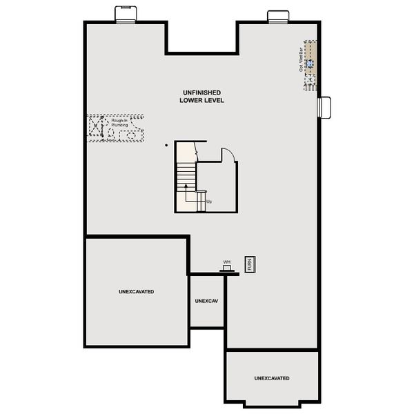 2D floor plan layout for the Carson by Century Communities in Overland Ranch, Aurora, CO (Image 4). 2D floor plan layout for the Carson by Century Communities in Overland Ranch, Aurora, CO (Image 4).